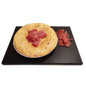 Tortilla de patata y jamón serrano